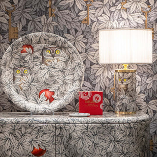 Base Lampada piccola Civette e Mele Rosse Exclusive CM70 - Fornasetti