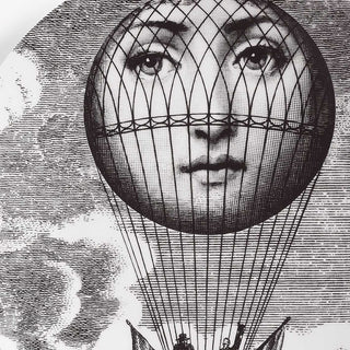 Piatto Tema e Variazioni n.93 B/N - Fornasetti
