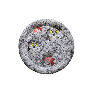 Vassoio Foglie e Civette Diametro 40 cm Exclusive CM70 - Fornasetti
