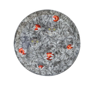 Vassoio Foglie e Civette Diametro 60 cm Exclusive CM70 - Fornasetti