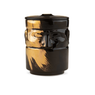 Candle Holder Il Seguace Charcoal/Gold - Ginori