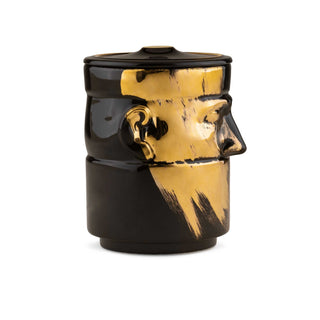 Candle Holder Il Seguace Charcoal/Gold - Ginori