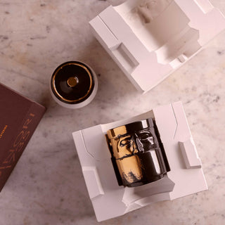 Candle Holder Il Seguace Charcoal/Gold - Ginori