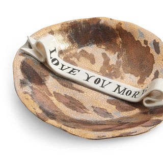 Ruan Hoffman Plate with Ribbon Love You More - LObjet