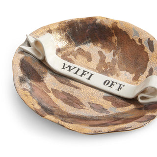 Ruan Hoffman Plate With Ribbon Wifi Off - L'Objet