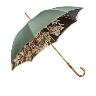 Ombrello Leopardo Con Manico In Bambù - Pasotti
